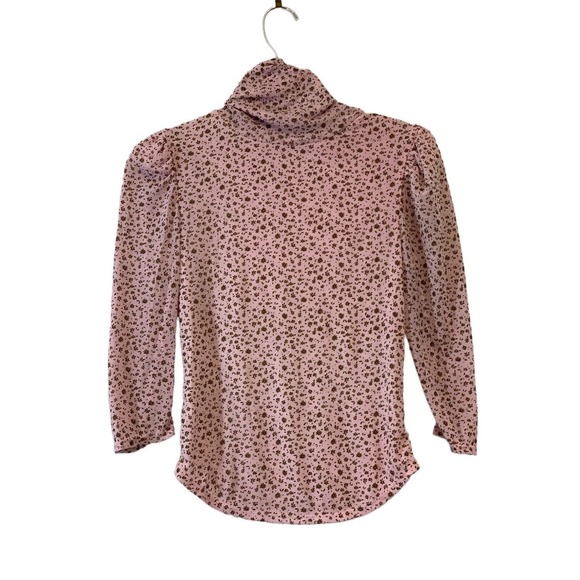 Free People Women’s Lavender Combo Color 3/4 Sleeve Gathered Tee Sample New XS - Picture 2 of 10